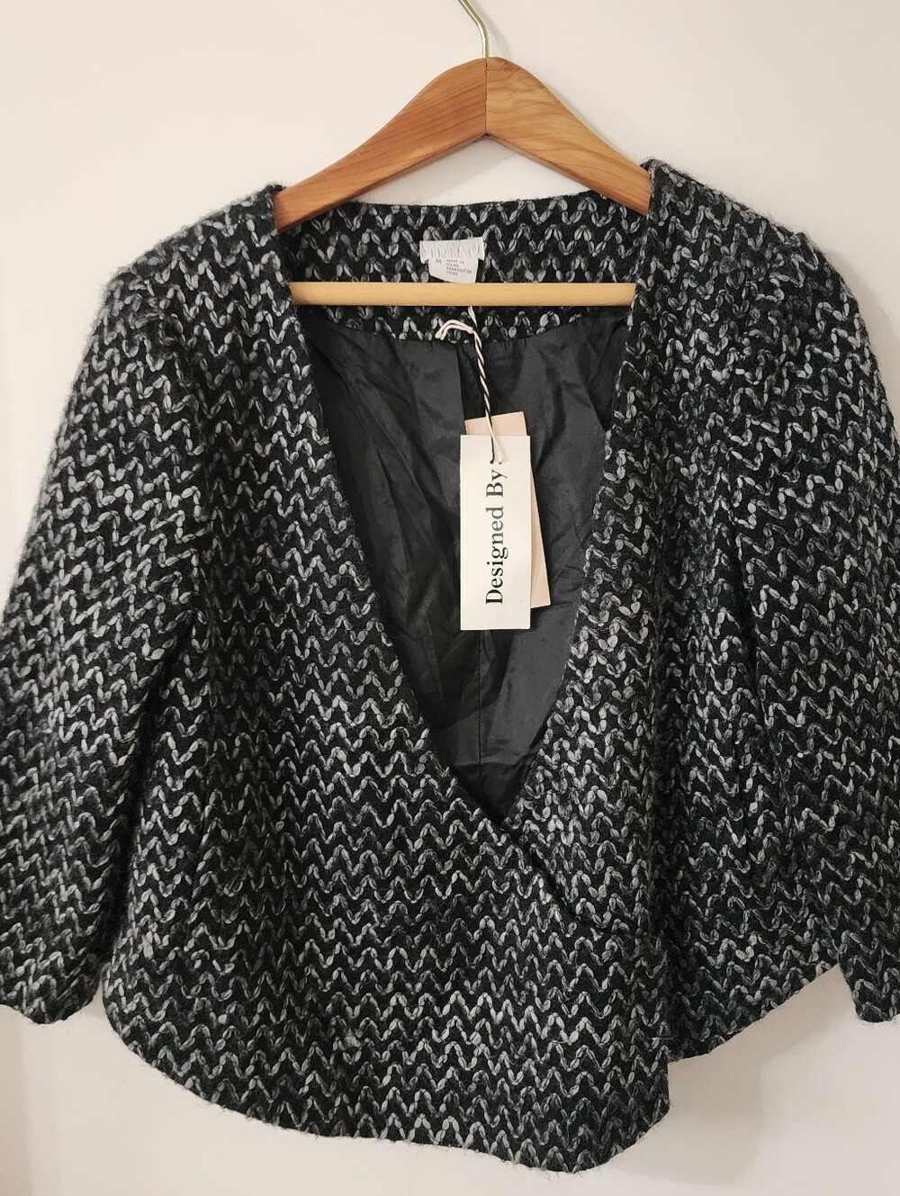 NEW Urban Outfitters Cooperative RISD Amanda Goss Boucle Cropped Jacket